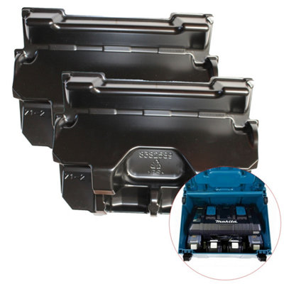 2 X Makita Makpac 839205-3 Inner Inlay Type 2 3 Case Dc18Rd Dc18Rc Bl1830 40 50 from B&Q