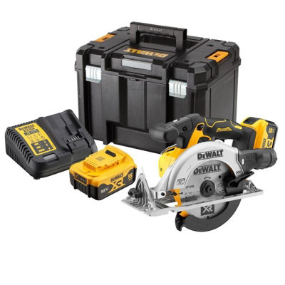 B&Q -  18V Dcs565P2 Xr Brushless Compact 165mm Circular Saw2 X 5.0Ah Battery