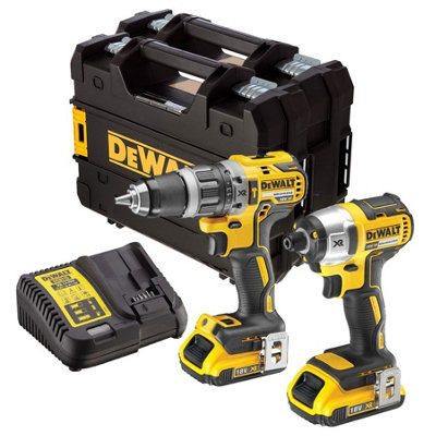 Dewalt Dck266D2T 18V Brushless Dcd796 Combi Drill Dcf887 Impact Driver 2 X 2.0Ah from B&Q