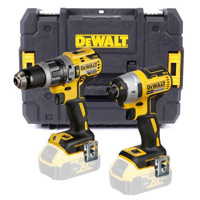 Dewalt Dck266 18V Brushless Dcd796 Combi Drill Dcf887 Impact Driver Bare + Tstak from B&Q
