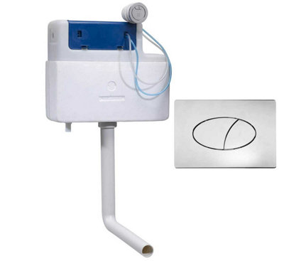 Roper Rhodes Torrent Concealed Dual Flush Wc Toilet Cistern + Ellipse Chrome from B&Q