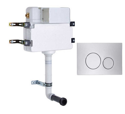 Roper Rhodes In Wall Concealed Dual Flush Wc Toilet Cistern + Rondo Chrome Plate from B&Q
