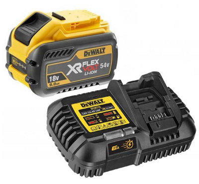 Dewalt Dcb547 18V / 54V Xr Flexvolt 9.0Ah Battery + Dcb116 Fast Charger from B&Q