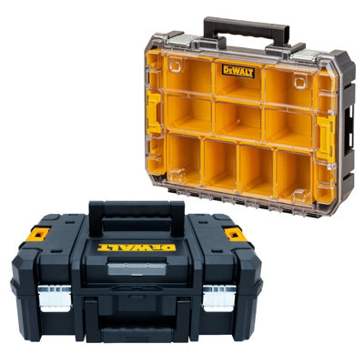 Dewalt Dwst82968-1 Watersealed Stackable Tool Fixing Organiser + Tstak 2 Case from B&Q