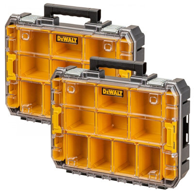 2 X Dewalt Dwst82968-1 Tstak Watersealed Stackable Tool Fixing Organiser Case from B&Q