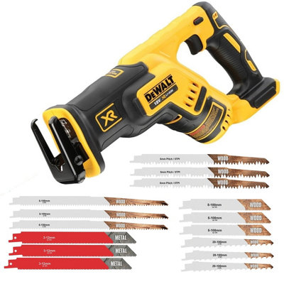 Dewalt Dcs367N 18V Xr Compact Brushless Reciprocating Saw Bare + 15 Blades