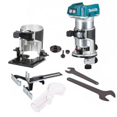 Makita Drt50Z 18V Cordless Brushless Laminate Router Trimmer + Bevel Base