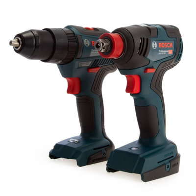 Bosch 18V Gsb 18V-55 Brushless Combi Drill Gdx 18V-200 Impact Driver Wrench Bare from B&Q