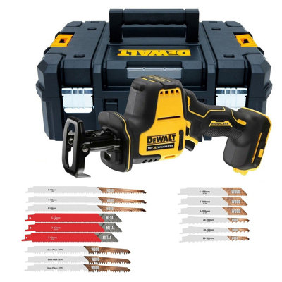 Dewalt Dcs369N 18V Xr Sub Compact Brushless Reciprocating Saw Bare Tstak +Blades