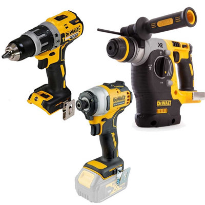 Dewalt Dck368 18V Xr Brushless KitDcd796 Drill Dcf887 Impact Dch273 Sds Bare from B&Q
