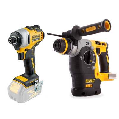 Dewalt Dck2532 18V Xr Brushless Kit Dcf887 Impact Driver + Dch273 Sds Drill Bare from B&Q