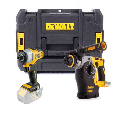Dewalt Dck2532 18V Xbrushless Dcf887 Impact Driver + Dch273 Sds Drill Bare Tstak from B&Q