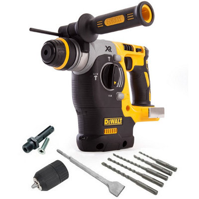 Dewalt Dch273N Xr 18V Sds Brushless Hammer Drill  + Sds Bits Chisel + Chuck from B&Q