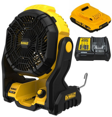 Dewalt Dce512N 18V Xr Cordless Portable Job Site Fan Pivot 2.0Ah Batt & Charger from B&Q