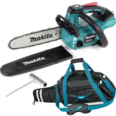 Makita Duc254Z 18V Lxt Cordless Brushless 25Cm Chainsaw Top Handle Bare + Bag from B&Q