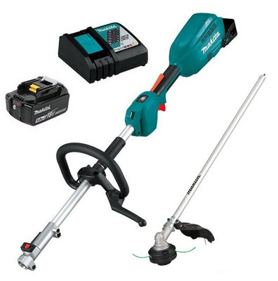 Makita Dux18 Brushless 18V Lxt Cordless Split Shaft Motor + Brushcutter 1X5ah Size 1