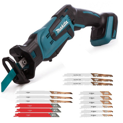 Makita Djr185Z 18V Reciprocating Recip Sabre Saw Multi Saw Bare + 15 Blades