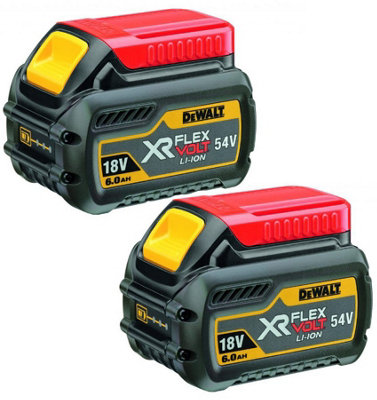 Dewalt Dcb546 18V / 54V Xr Flexvolt 6.0Ah Battery Dcb546-XjTwin Pack By Buyaparcel from B&Q