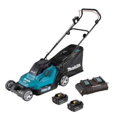B&Q -  Dlm432 Twin 18V / 36V Lxt Cordless 43Cm Lawn Mower Soft Start 2 X 5Ah