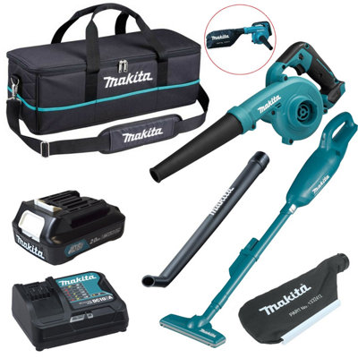 Makita 12V Cxt Cordless Vacuum Cleaner + Blower Vacuum + Long Nozzle + Bag from B&Q