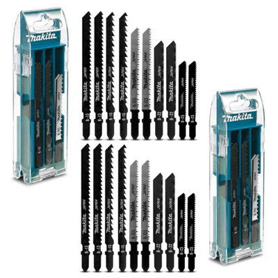 Makita 20 Piece Jigsaw Blade Set 50mm 70mm Wood Metal Plastic Aluminium + Case from B&Q