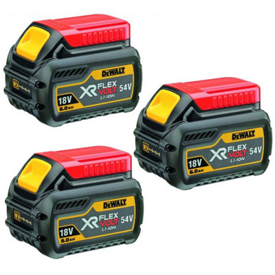 Dewalt Dcb546 18V / 54V Xr Flexvolt 6.0Ah Battery Dcb546-XjTriple Pack By Buyaparcel from B&Q