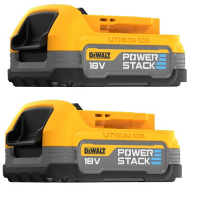 Dewalt Dcbp034 18V Compact Powerstack Battery Dcbp034-XjTwin Pack Batteries By Buyaparcel from B&Q