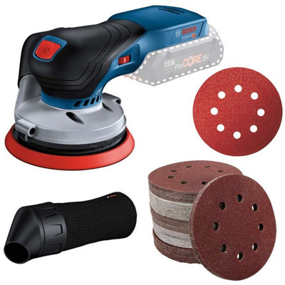 Bosch Gex 18V-125 Brushless 18V Random Orbital Sander Bare Gex 18V125 +50 Sheets from B&Q