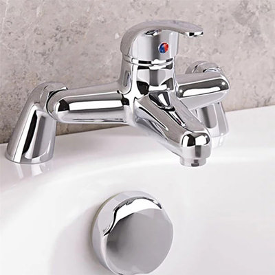 Buyaparcel Caravan Bath Filler Mixer Tap Chrome Single Lever Static Motorhome Boat + Waste from B&Q