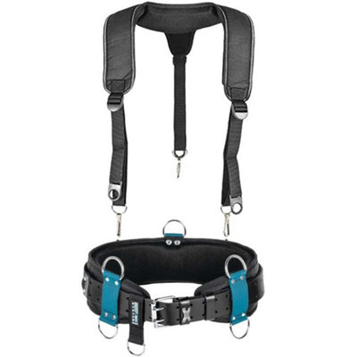 Makita E-05321 Blue Super Heavyweight Tool Belt Strap System + Heavy Duty Braces from B&Q