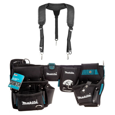 Makita Heavy Duty Super Heavyweight Champion Tool Belt + Loops + Braces E-05175 from B&Q