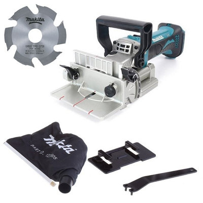 Makita Dpj180Z 18V Lxt Cordless Biscuit Jointer 100mm Dowel Joint + Blade Bare from B&Q