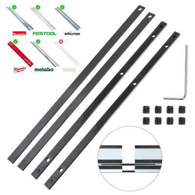 Buyaparcel Guide Rail Connector Set For Plunge Saw Circular Saws - Makita Festool Rails