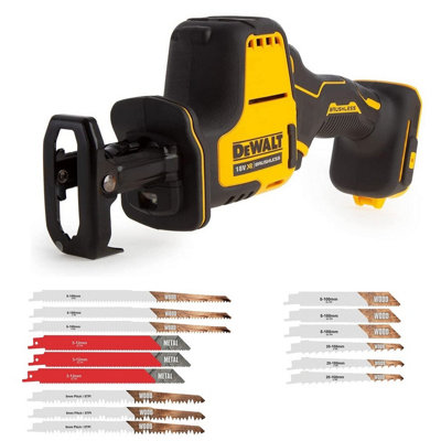 Dewalt Dcs369N 18V Xr Sub Compact Brushless Reciprocating Saw Bare + 15 Blades from B&Q