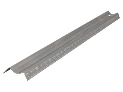 Maun 1774-300 Metric Metal Safety Rule 300mm Mau1774300 from B&Q