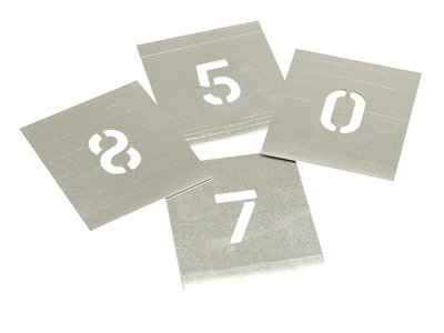 Stencils F6 Set Of Zinc StencilsFigures 6In Stnf6 from B&Q