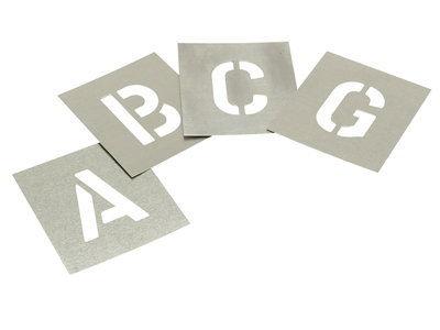 Stencils L6 Set Of Zinc StencilsLetters 6In Stnl6 from B&Q