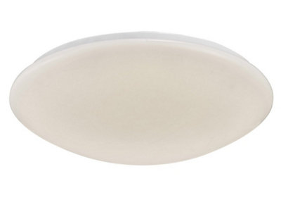 B&Q -  Luminosa Helios Led Flush Ceiling Light500mm Round30W 1800Lm White 4000K