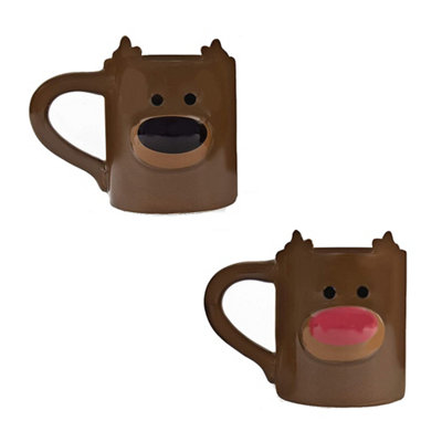 Gift Republic Mug Heat Changing Reindeer from B&Q