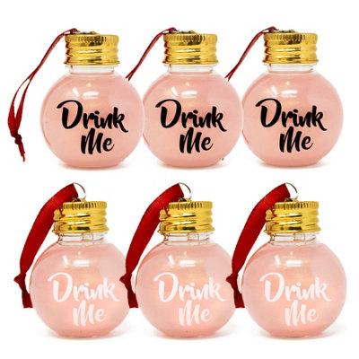 Gift Republic Set Of 6 Festive Boozeballs Christmas Ornament from B&Q