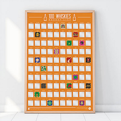 100 Whiskies Scratch Poster - Image 4