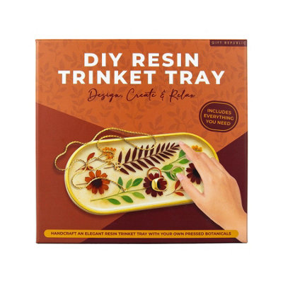 Gift Republic Unisex Multicolor Diy Botanical Resin Trinket Tray Craft Kit - Image 6