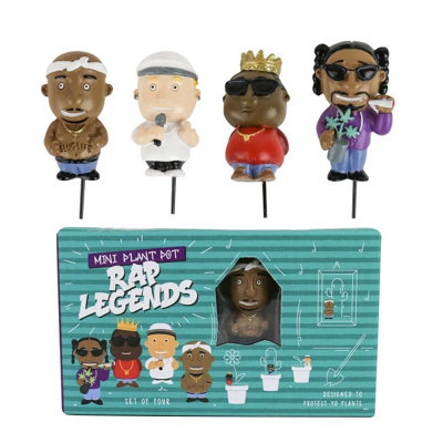 Gift Republic Mini Plant Pot Décor Markers SetRap Legends from B&Q
