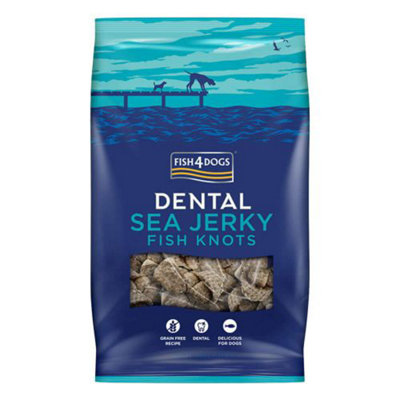 Fish4Pets Fish4Dogs Sea Jerky Fish Knots Dog Treat100G from B&Q