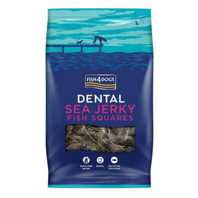 Fish4Pets Fish4Dogs Sea Jerky Fish Squares Dog Treats575G from B&Q