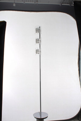 Luminosa Lighting Luminosa Sonja 3 Light Chrome Floor Lamp from B&Q