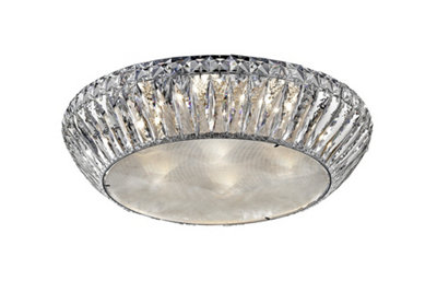 B&Q -  Luminosa Armel 7 Light Led Flush Chrome Ceiling Fitting