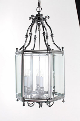 Luminosa Lighting Luminosa Regal 6 Light Polished Chrome Indoor Lantern from B&Q