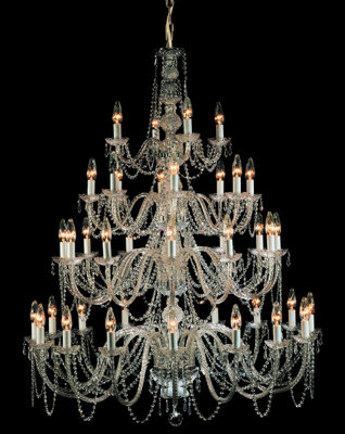 Luminosa Lighting Luminosa Modra 40 Light Polished Chrome Crystal Multi Arm Chandelier from B&Q