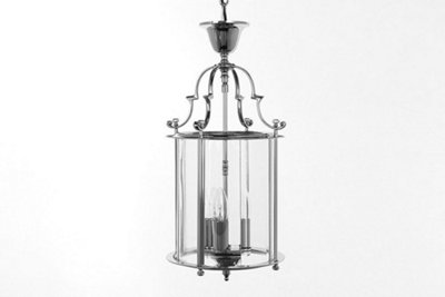 Luminosa Lighting Luminosa Colchester 3 Light Chrome Ceiling Chain Indoor Lantern from B&Q